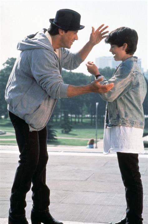 Sly And Sage In Rocky V Sage Stallone Sylvester Stallone Rocky Film