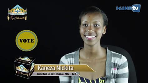 Kaneza Nickita For Miss Rwanda 2016 Youtube