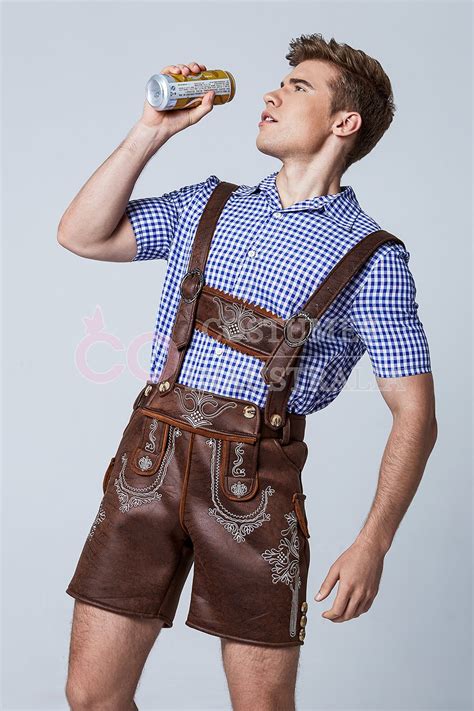 Deluxe Mens Lederhosen Oktoberfest Costume Octoberfest Bavarian German