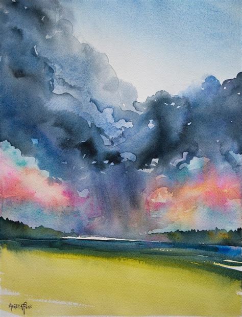 Painting A Sky Can Be A Great Way To Practice Your Wet In Wet