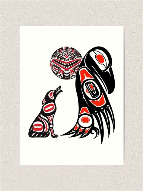 Haida Tlingit Native Essential Art Print For Sale By Paria07 Redbubble