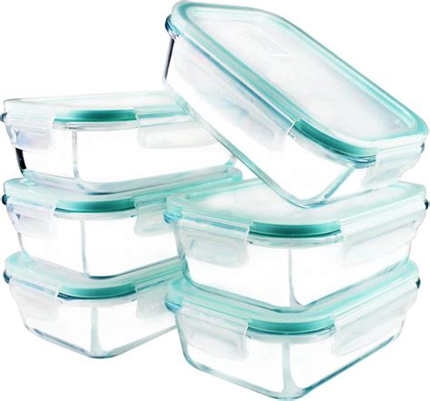 Yeboda Glass Food Storage Containers With Airtight Snap Locking Lids Bpa Free Ebay