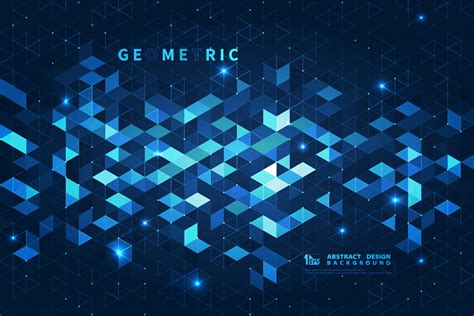 Abstract Blue Square Futuristic Background 672966 Vector Art At Vecteezy