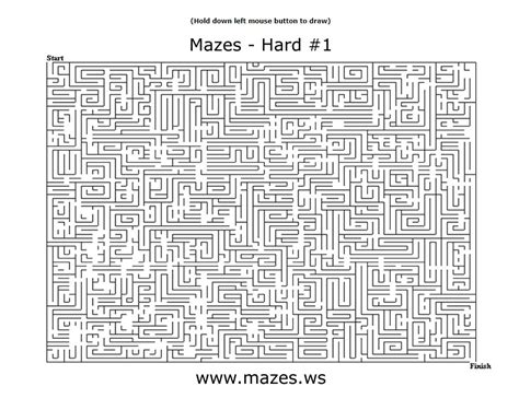 Hard Mazes