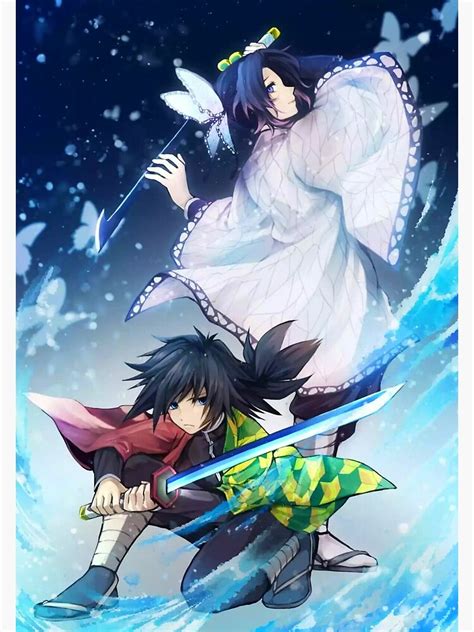 Shinobu And Giyu Demon Slayer Poster By Espressiodesign Redbubble