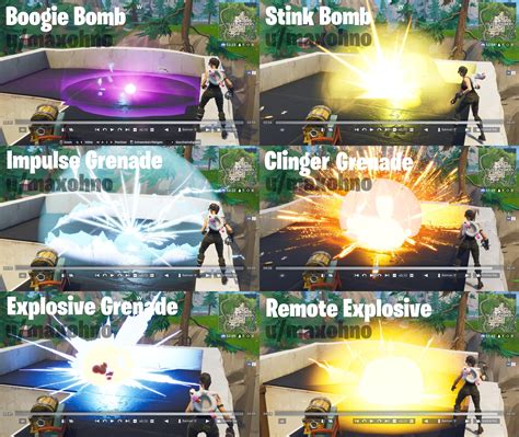 All Explosive effects in Fortnite! : r/FortNiteBR