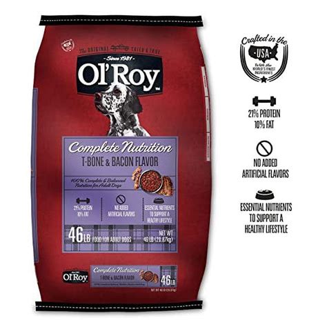 Ol Roy Complete Nutrition T Bone And Bacon Flavor Dry Dog Food 46 Lb