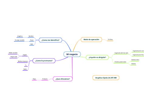 Mi Negocio Mind Map