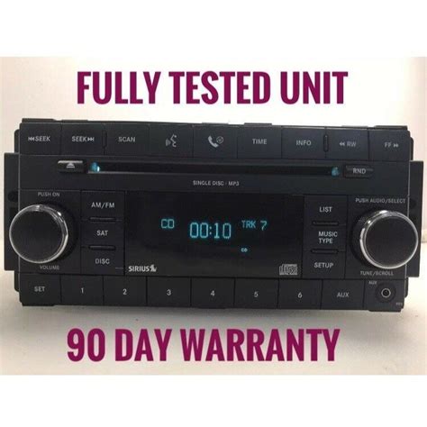 Ch835 07 08 09 10 Chrysler Dodge Jeep Radio Cd Mp3 Player Res Tested