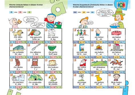 Die kinder lesen die sätze, ordnen das passende bild zu Lük-Heft Rechtschreibwerkstatt 2. Klasse