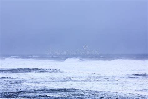 Powerful Winter Storm On Atlantic Ocean Stock Image Image Of Cold