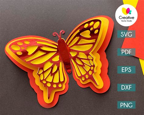 Butterfly Svg Cutting Template 2 Creative Vector Studio