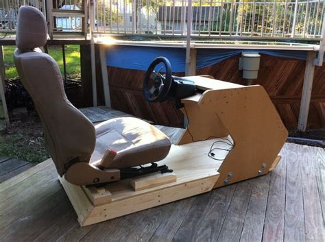 Resultado de imagen de homemade racing wheel stand wood | Racing chair