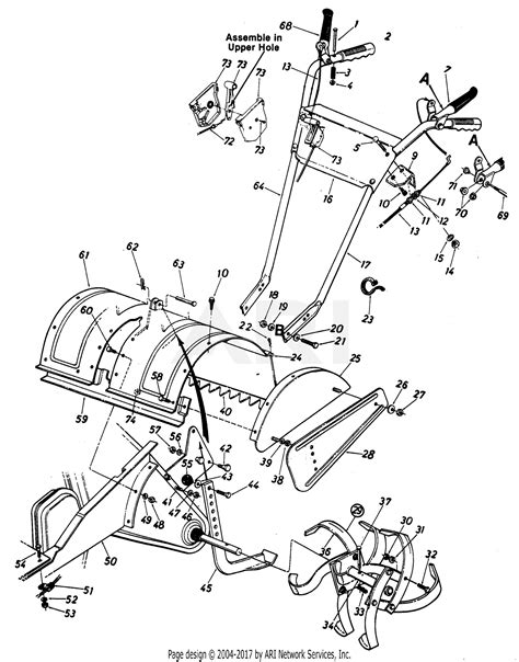 Mtd Rear Tine Tiller Parts Diagram