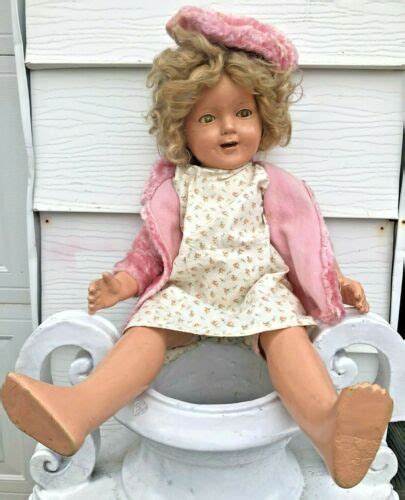 antique ideal shirley temple composition doll 24 flirty eyes shirley temple antique price