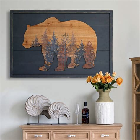 Millwood Pines Rustic Grizzly Bear Wall Décor Reviews Wayfair Canada