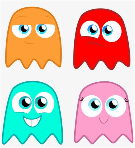 The Pac Man Ghosts By Draw Pac Man Ghost Png Image Transparent Png