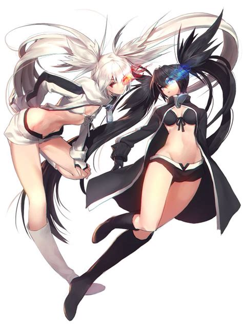 White Rock Shooter And Black Rock Shooter By Https Deviantart Com