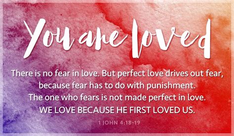 Free You Are Loved 1 John 418 19 Ecard Email Free Personalized