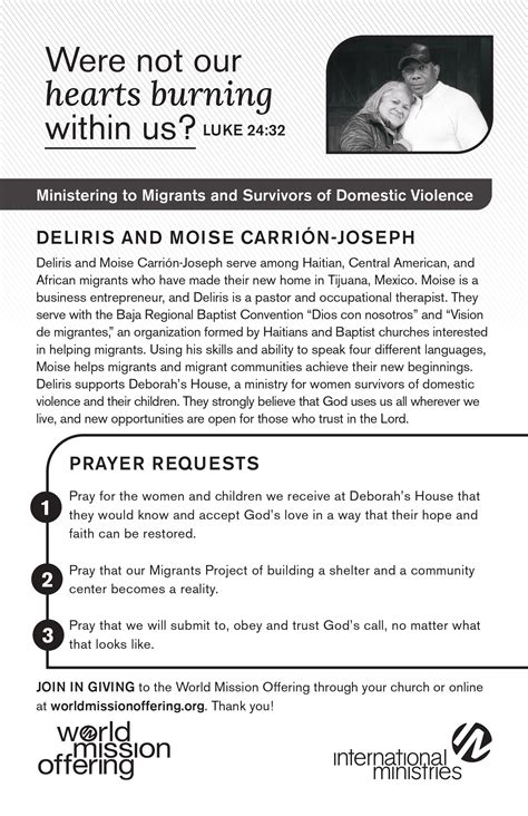 BULLETIN INSERTS | International Ministries