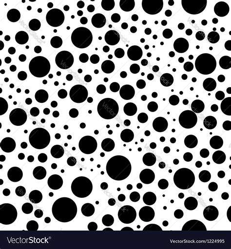 Seamless Background With Black And White Circles Vector Image