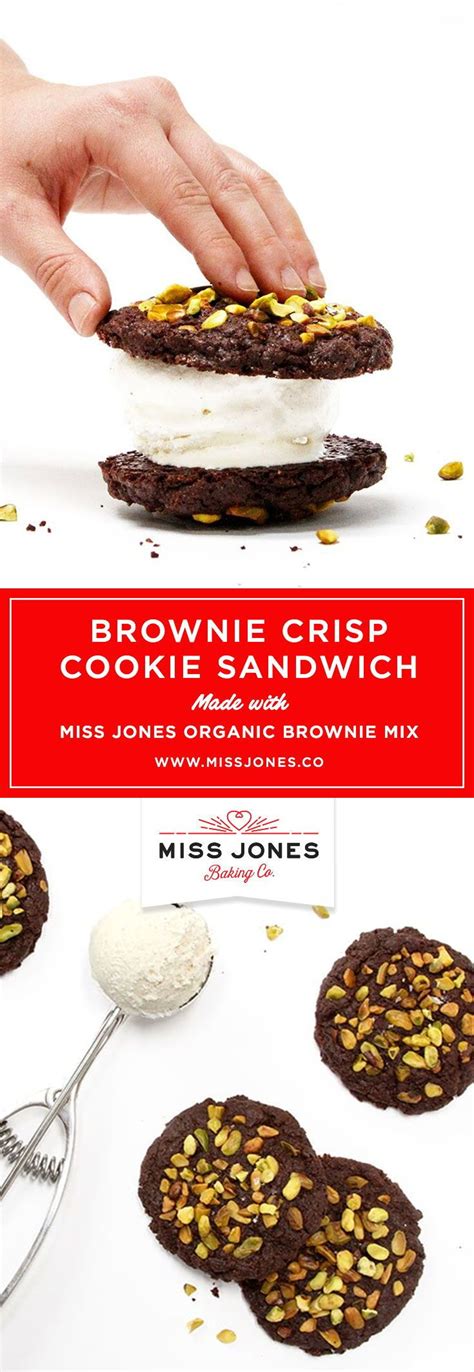 Brownie Crisp Cookie Sandwiches Recipe Miss Jones Baking Co Cookie
