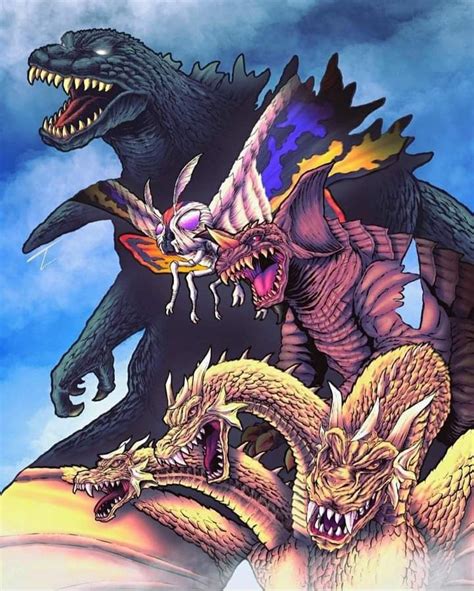 Guardian Monsters Vs Ghostgmk Godzilla Godzilla Kaiju Monsters