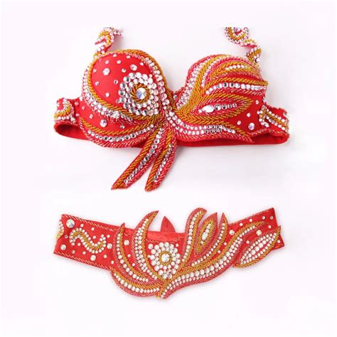 2 pieces suit stage performance luxury belly dancing egyptian costumes oriental style rhinestone