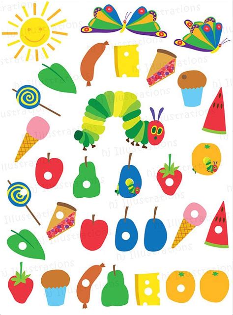 Documents similar to the very hungry caterpillar book. Very Hungry Caterpillar digital clipart by hjIllustrations ...