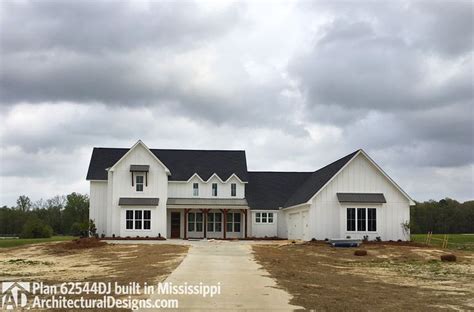 Modern Farmhouse Plan 62544DJ Comes To Life In Mississippi Photos Of