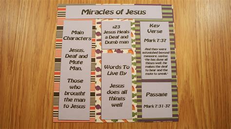 Jesus Heals A Deaf And Mute Man Bible Crafts For Kids