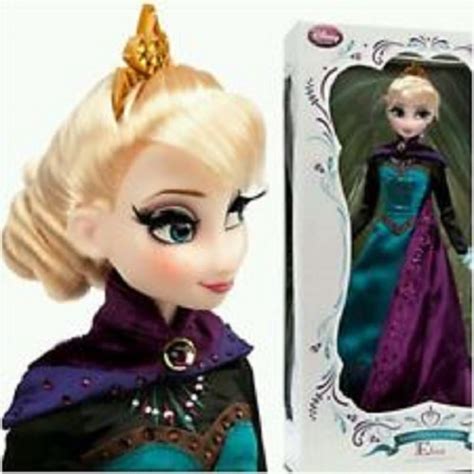 Amazon Com Disney Store Limited Edition Elsa Doll Frozen Coronation Le Of New Nib
