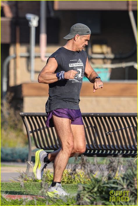 Colin Farrell Runs Laps Shirtless For His Sunday Workout Photo