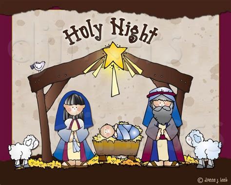 Nativity Clipart Religious Christmas Card Nativity