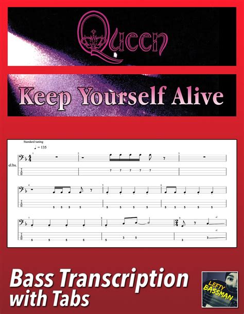 Queen Keep Yourself Alive Bass Transcription Wit Lefty Bassman