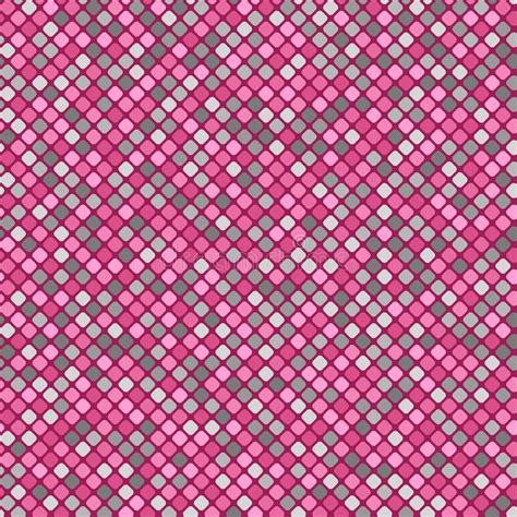 Pink And Gray Squares Vector Seamless Pattern Simple Diagonal
