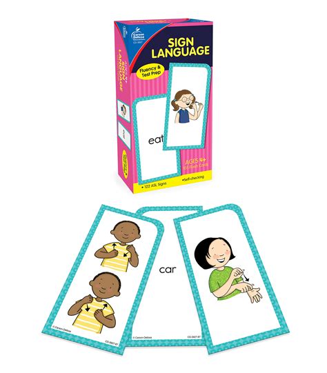 Buy Carson Dellosa American Sign Language Flash Cards For Toddlers Asl