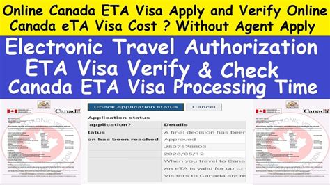 How To Online Canada Eta Visa Apply And Verify Online L Electronic
