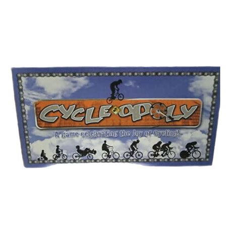 Cycle Opoly Monopoly Board Game For The Cycling Enthusiast Late For
