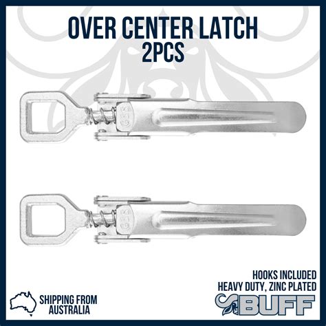 Heavy Duty Over Centre Latch And Hook Zinc Plated 2 Pack Polishup