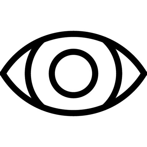 Eye Visible Icon Line Iconset Iconsmind