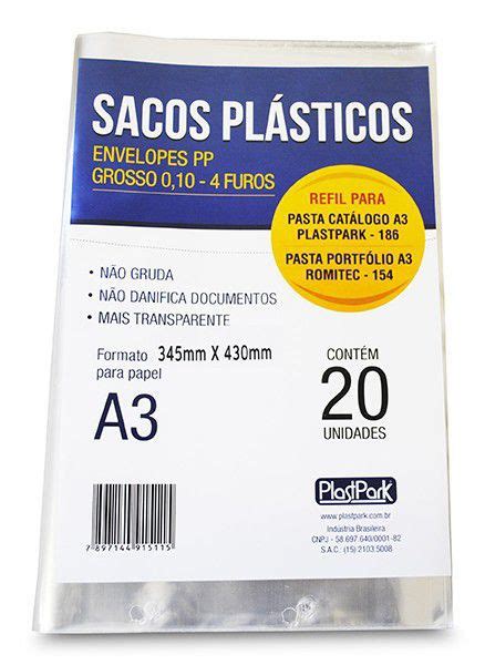 Envelope Pl Stico Furos A Un Plastpark Tebel Suprimentos Sua