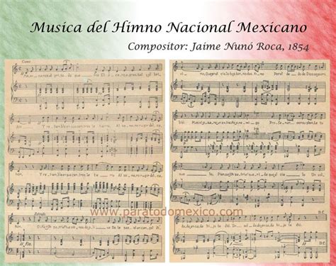 Musica Del Himno Nacional Mexicano Himno Nacional Himnos Letras