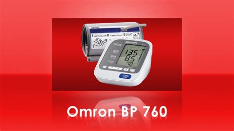 Omron Bp760 7 Series Home Blood Pressure Monitor Youtube