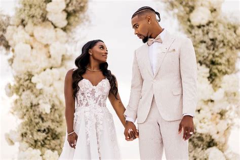 Simone Biles Wore 4 Different Bridal Gowns For Her Wedding Weekend With Jonathan Owens