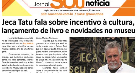 Décima Edição Do Jornal Sou Notícia Já Está Nas Ruas Sou Notícia Sn