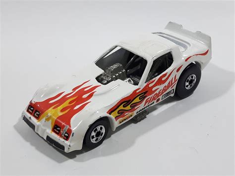 Vintage 1982 Hot Wheels Firebird Funny Car White Die Cast Toy Car Vehi