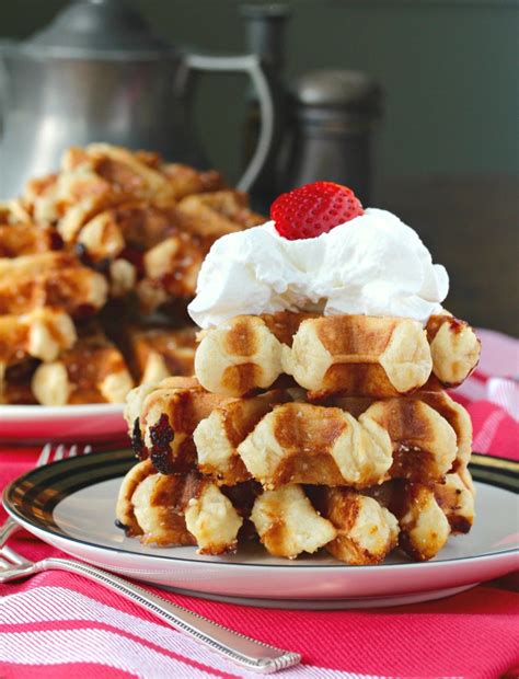 Gently stir the batter to deflate. Liège Style Waffles | Karen's Kitchen Stories