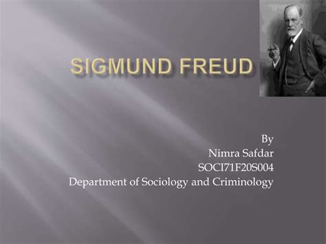 Sigmund Freud Sex Theory Pptx Ppt