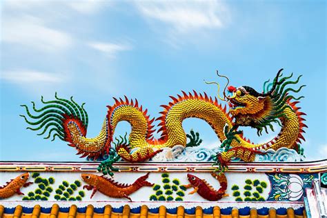 Allerdings kann der drache auch andere formen annehmen. Chinesische Drachen sind ein Symbol für langes Leben ...
